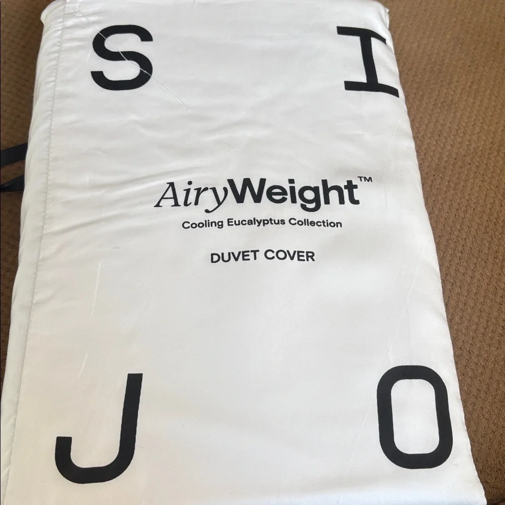 SIJO AiryWeight Tencel Duvet Cover, 100% Lyocell  (Snow, King/Cal King 106